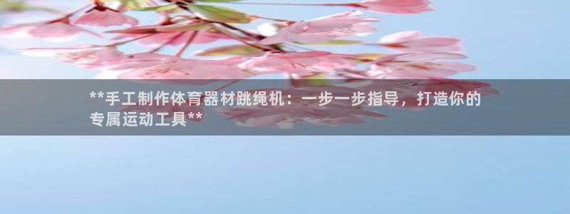 极悦平台注册登录入口:**手工制作体育器材跳绳机:一步一步指